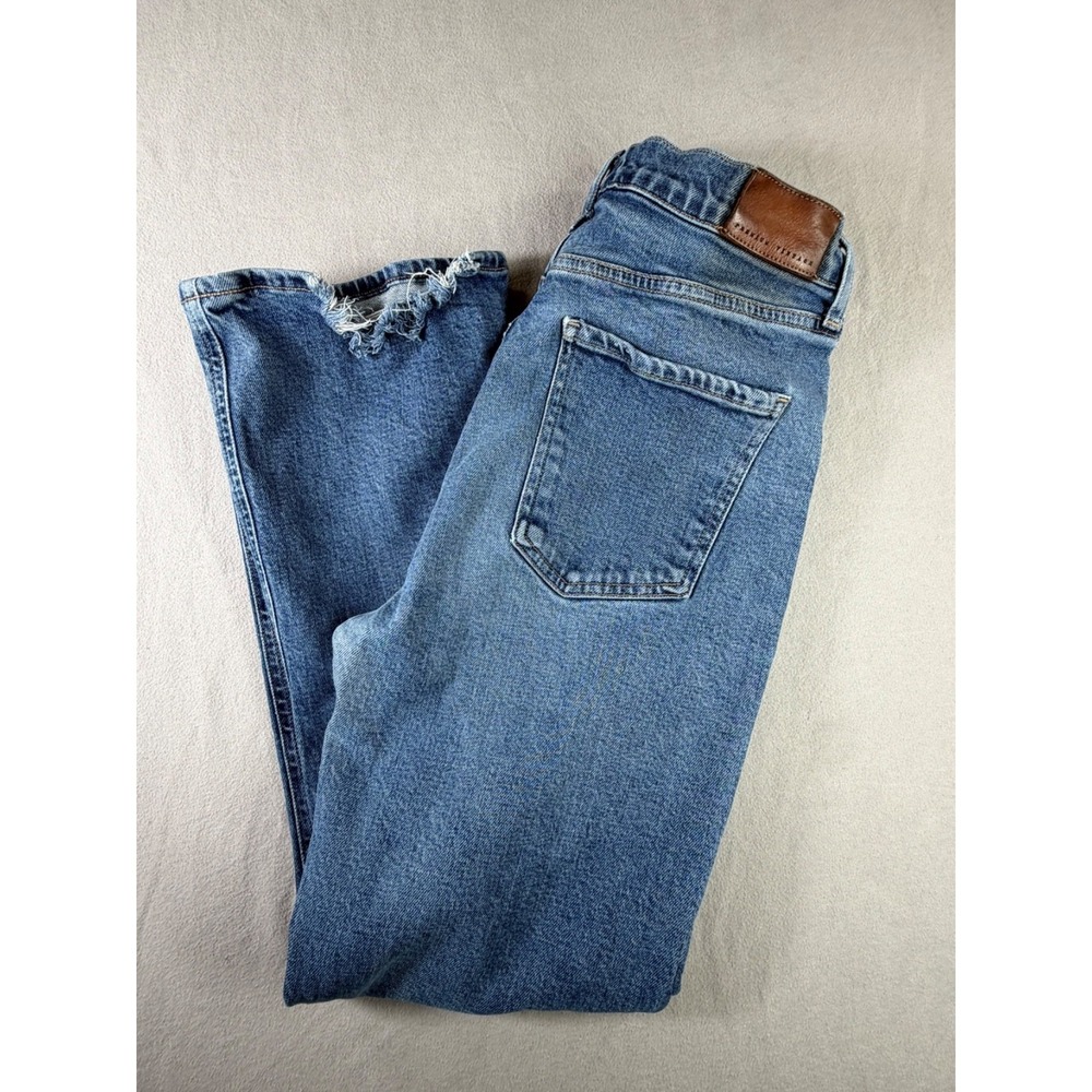 Humanity Los Angeles‎ Cropped Flare Jeans Womens 30 Medium Wash Y2K Boho